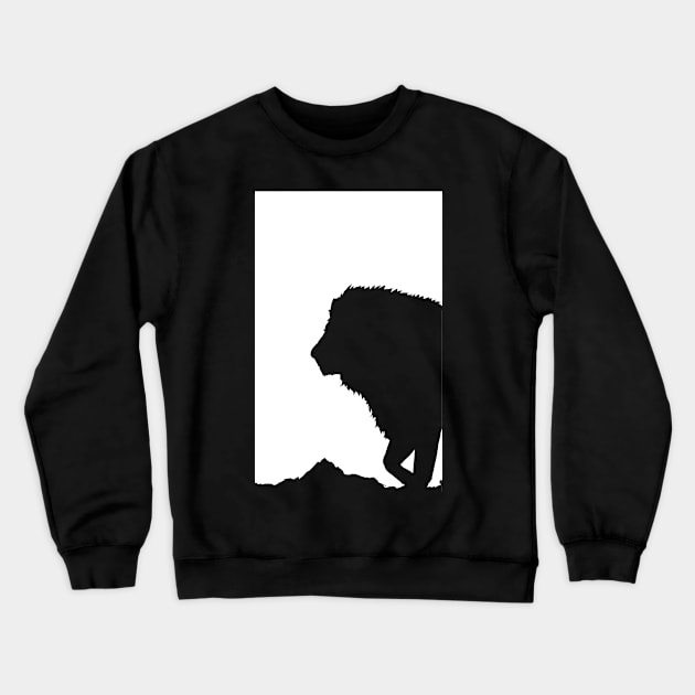 Lion Design - King of the Jungle Big Cat Lion Art Lion Lover Gift Crewneck Sweatshirt by ballhard